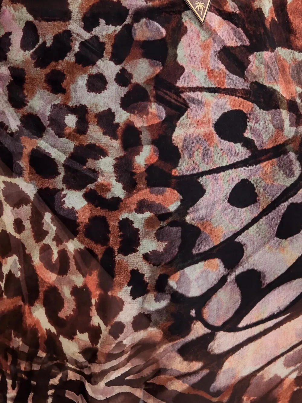 GUESS USA animal-print fringed pareo Bruin