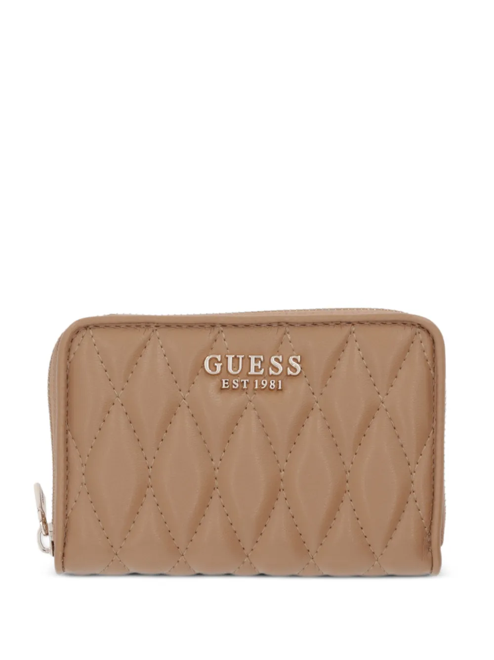 GUESS USA quilted logo-plaque wallet - Toni neutri