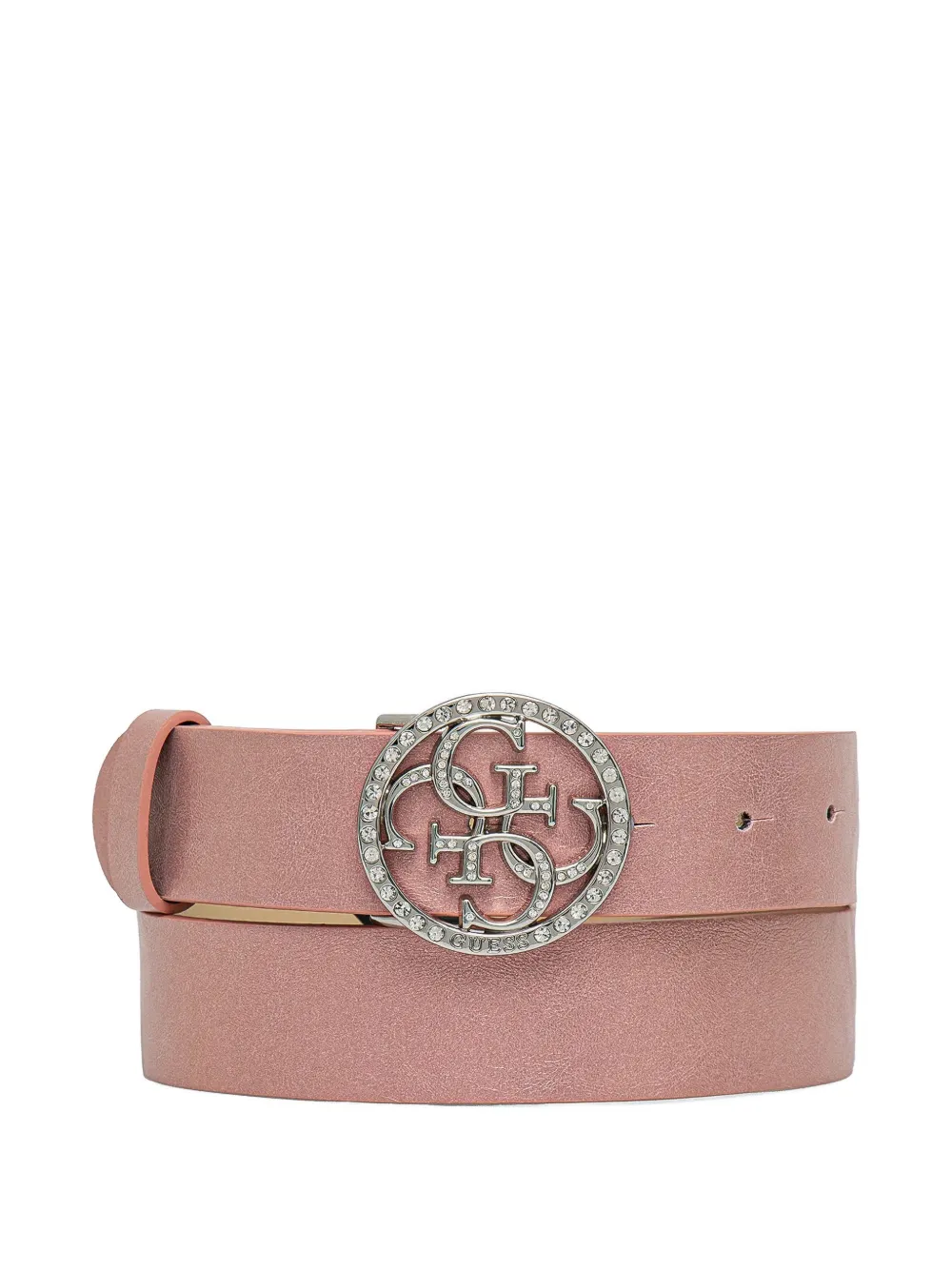 GUESS USA embellished logo belt - Rosa