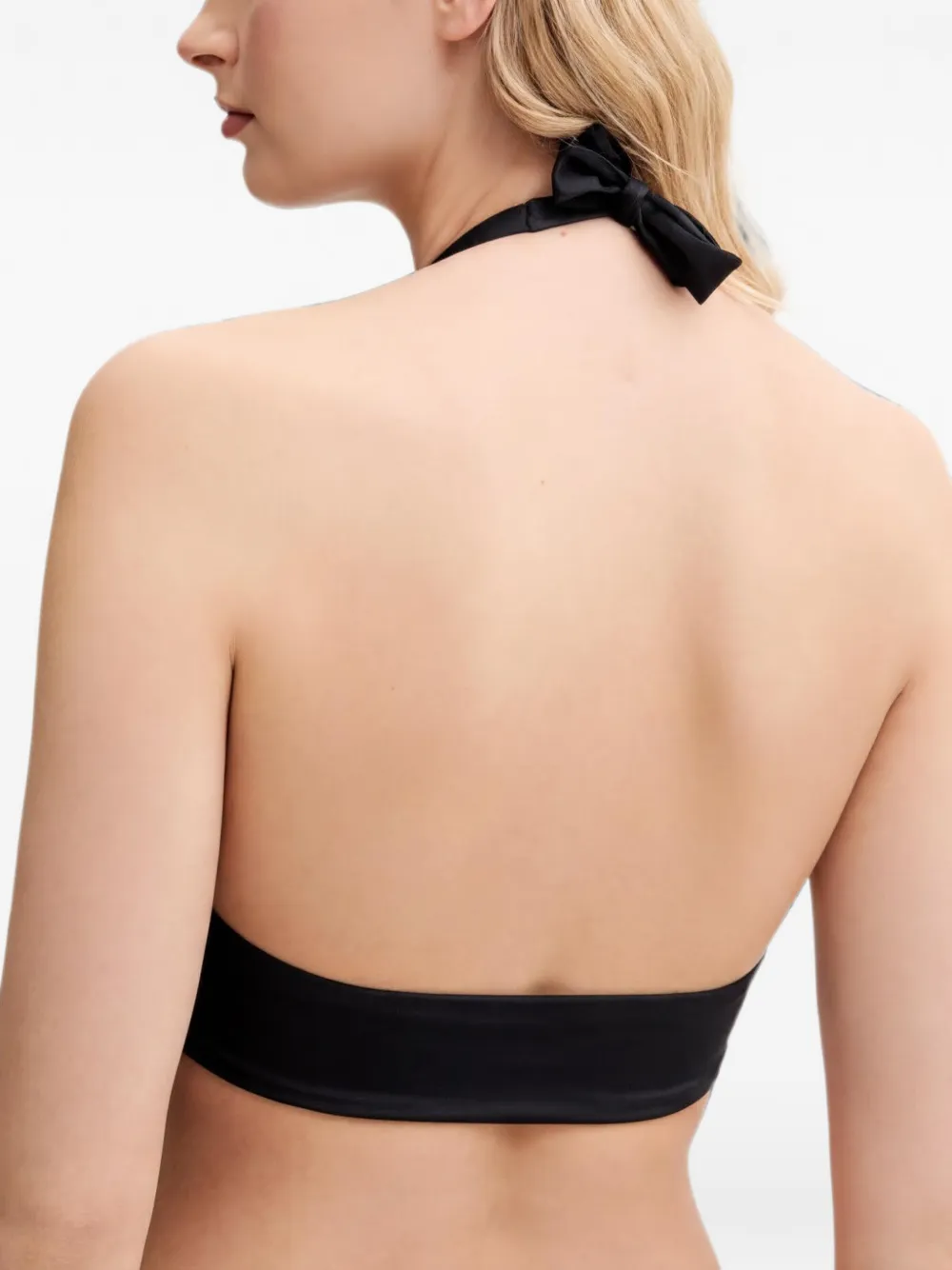 GUESS USA Halterbikinitop met strik Zwart