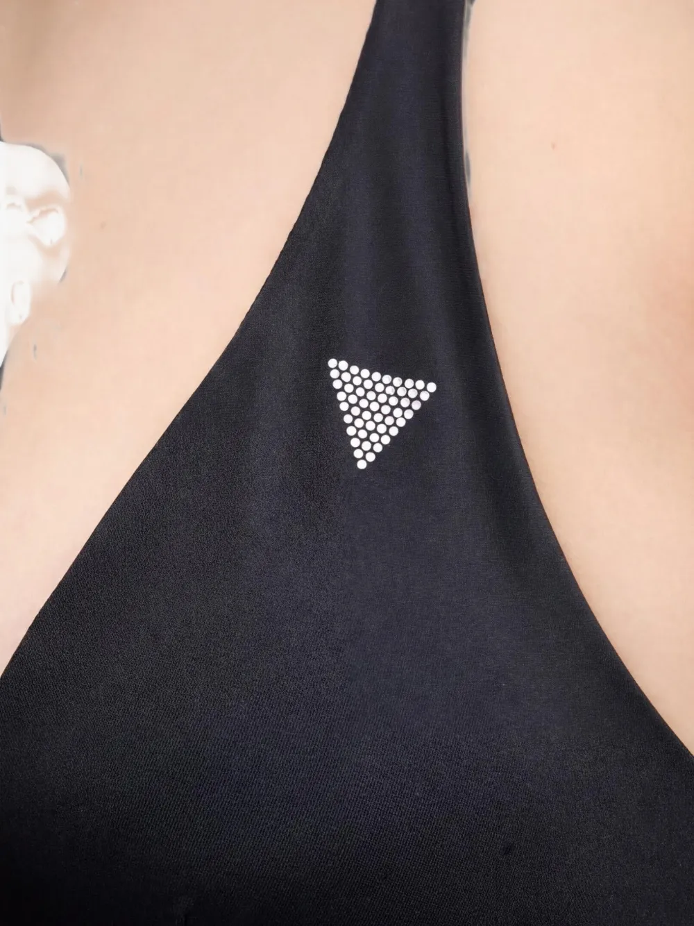 GUESS USA Halterbikinitop met strik Zwart
