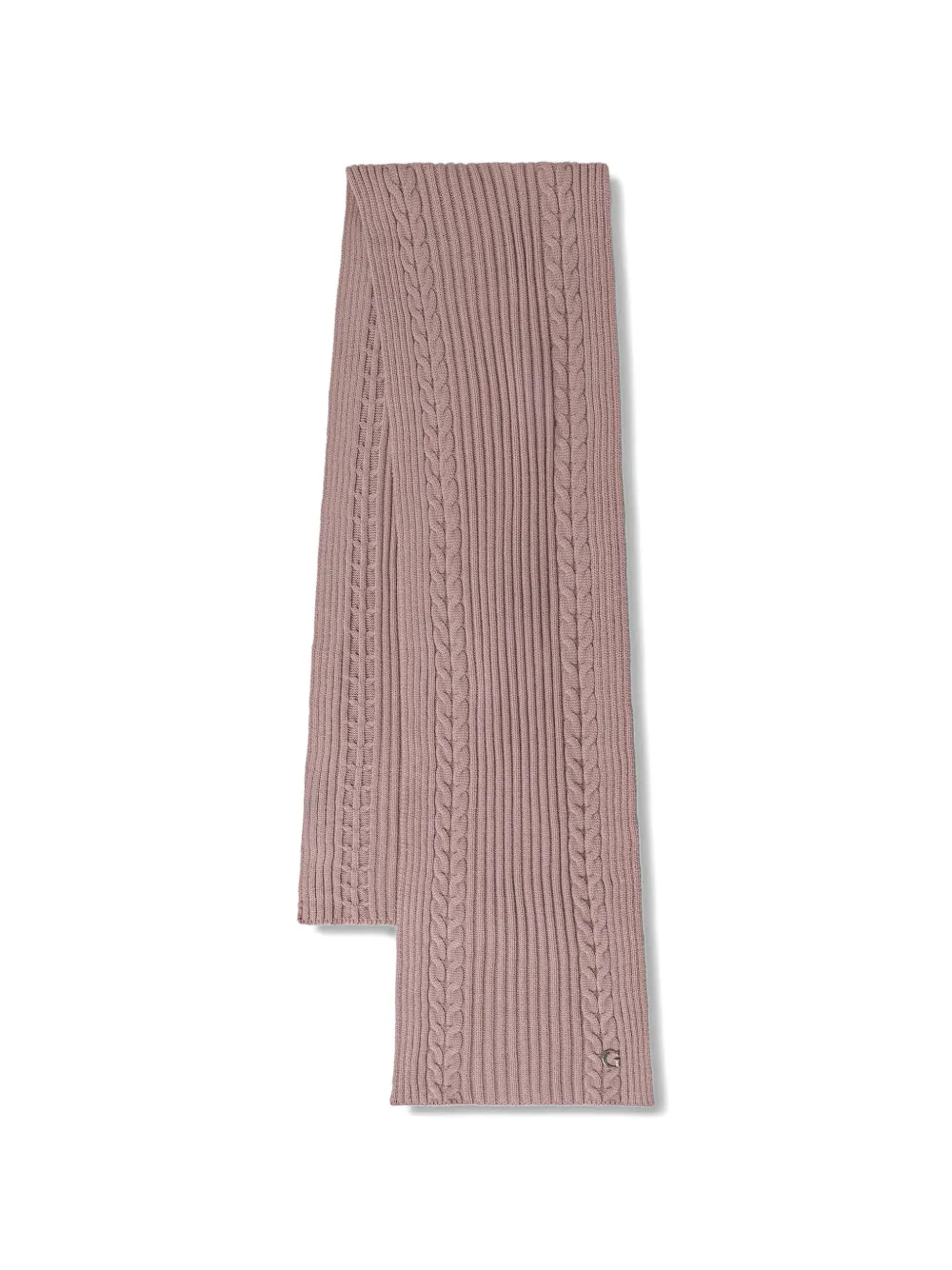 GUESS USA cable-knit ribbed scarf - Rosa