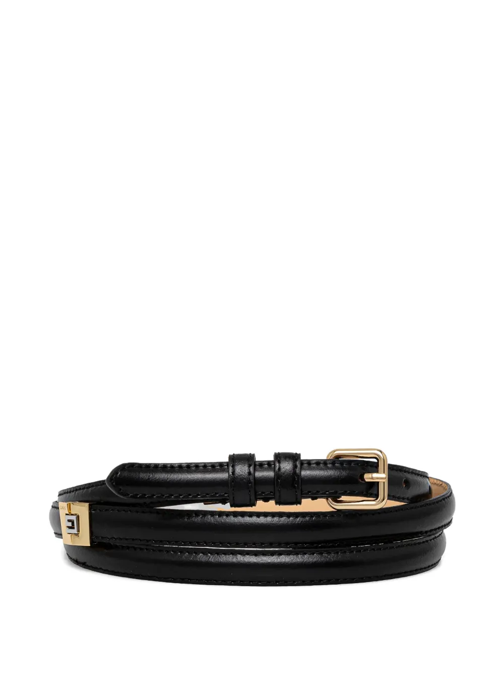 GUESS USA buckle logo belt - Nero