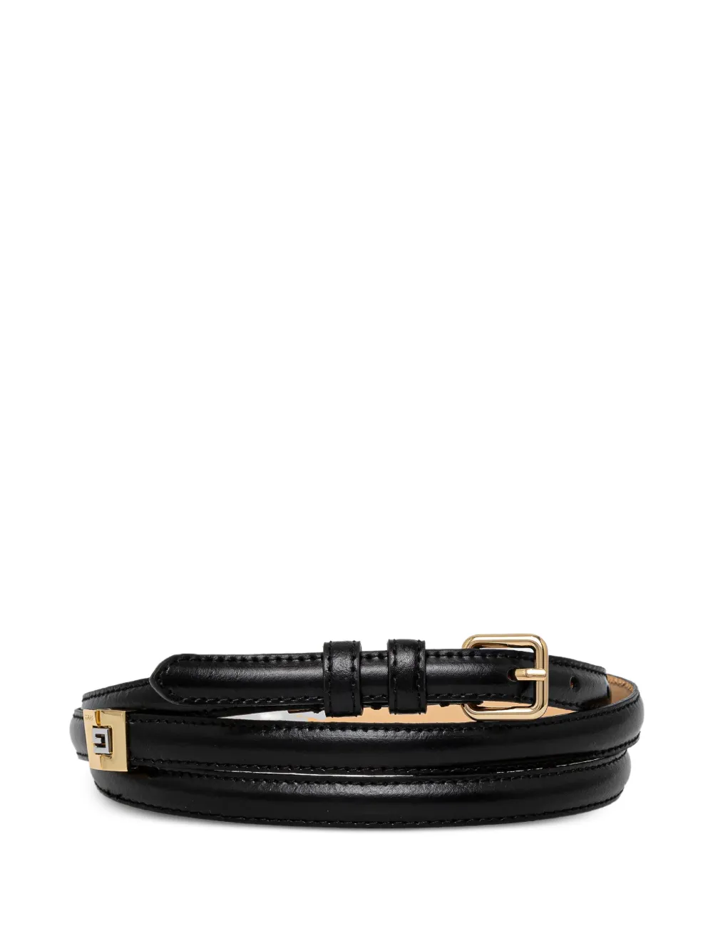 GUESS USA buckle logo belt - Nero