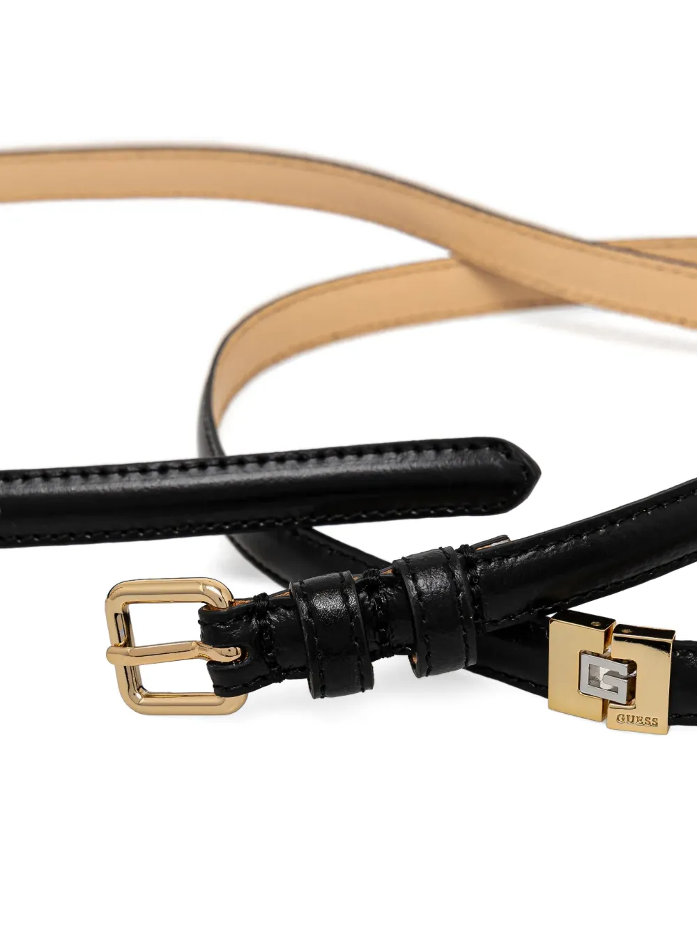 GUESS USA Gespriem met logo Zwart
