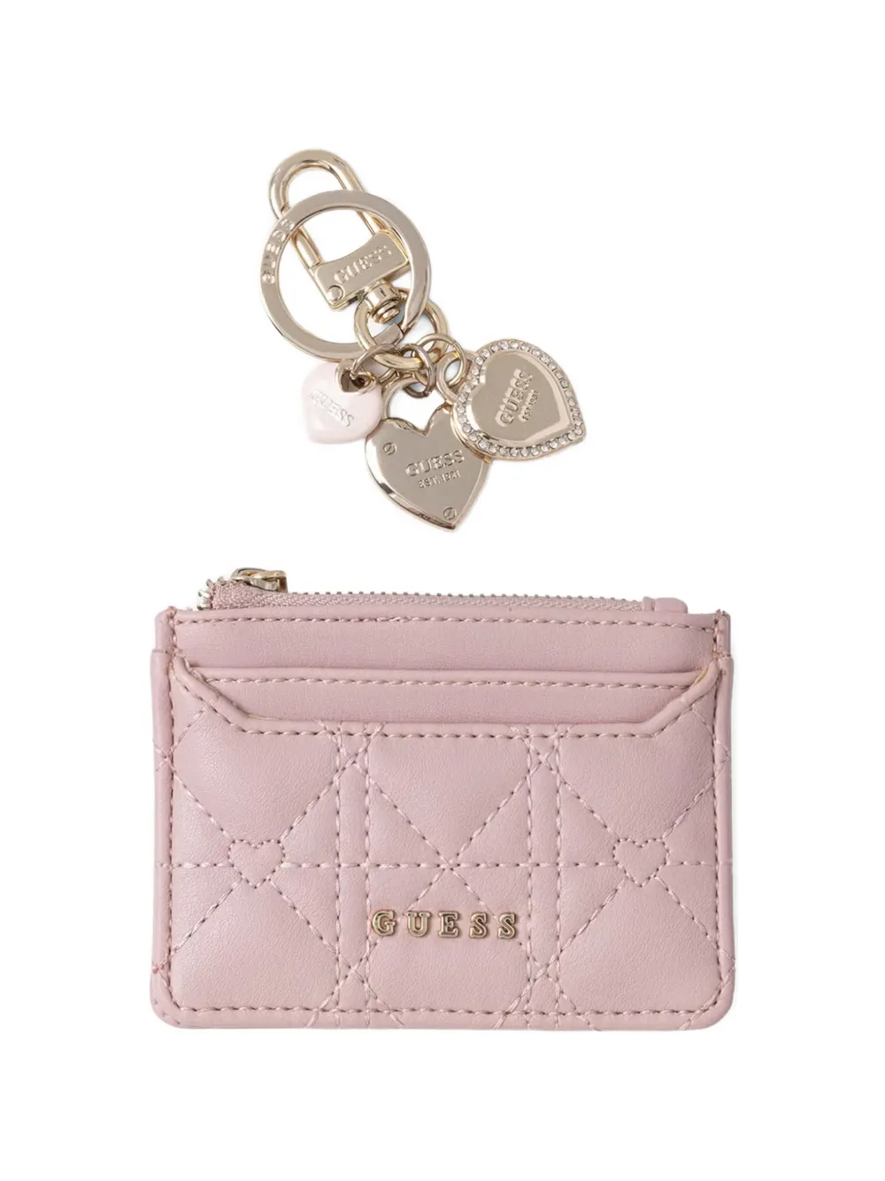 GUESS USA logo-detail card holder set - Rosa