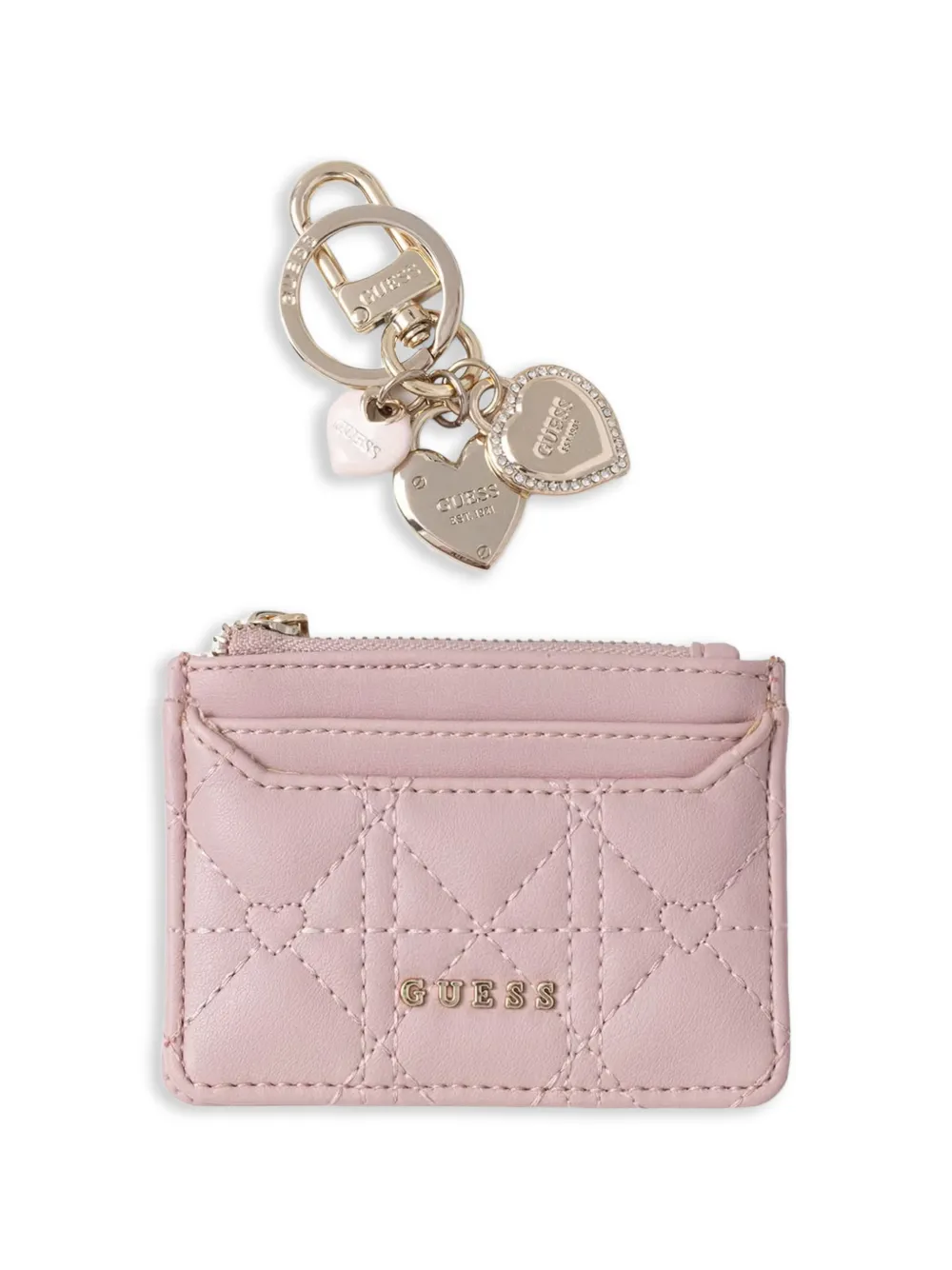 GUESS USA logo-detail card holder set - Rosa