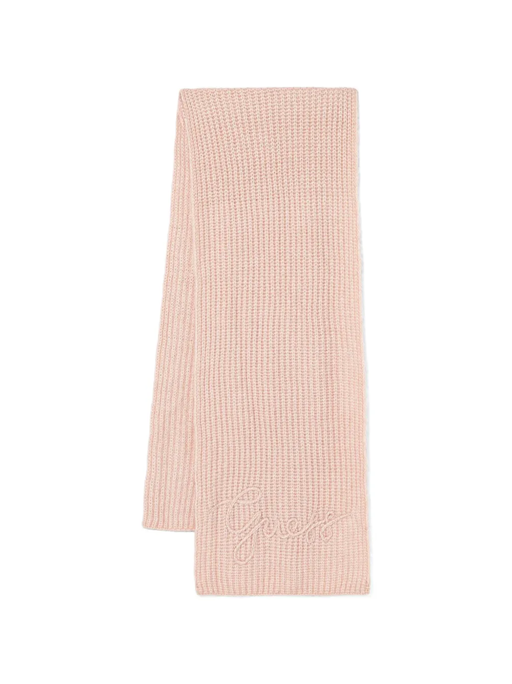GUESS USA ribbed embroidered scarf - Rosa