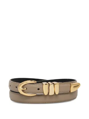 By Far Duo Maxi Croc Embossed Leather Belt KATINABLACKCIRCULARCROCO_2.jpg  main image 4