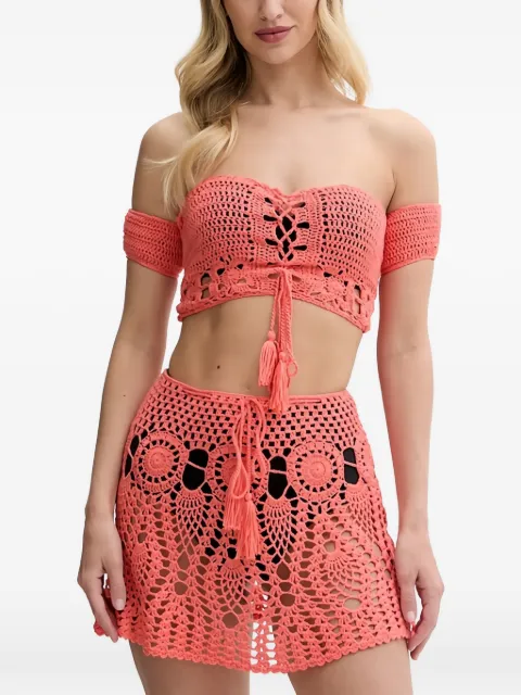 GUESS USA crochet-knit tassel-detail beachwear