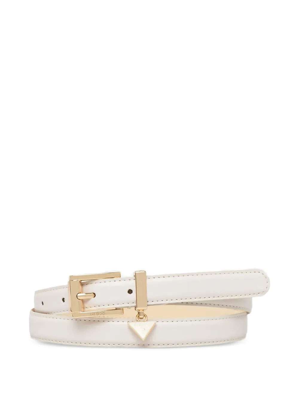 GUESS USA logo-charm buckle-fastening belt - Bianco