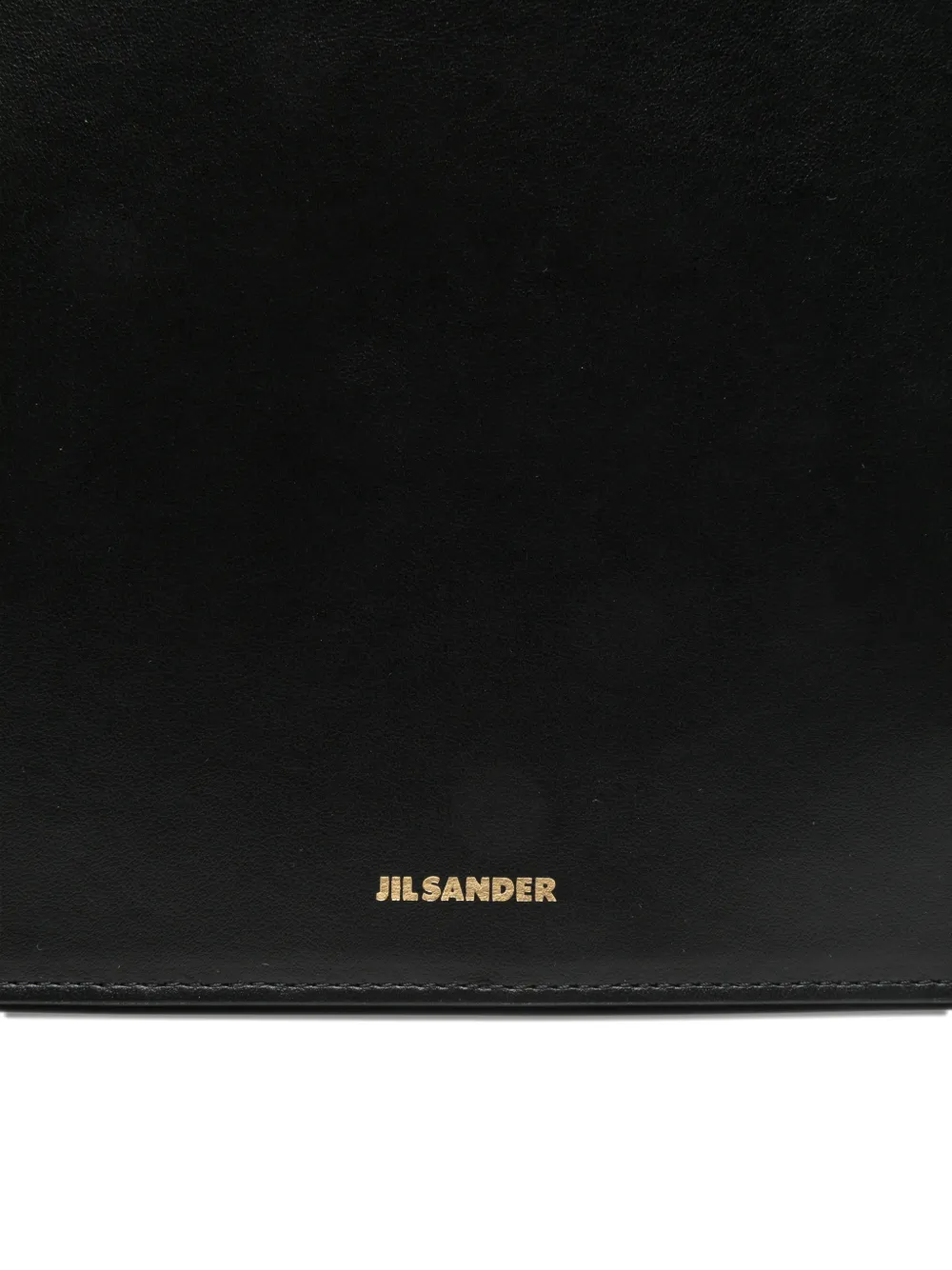Jil Sander Leren shopper Zwart