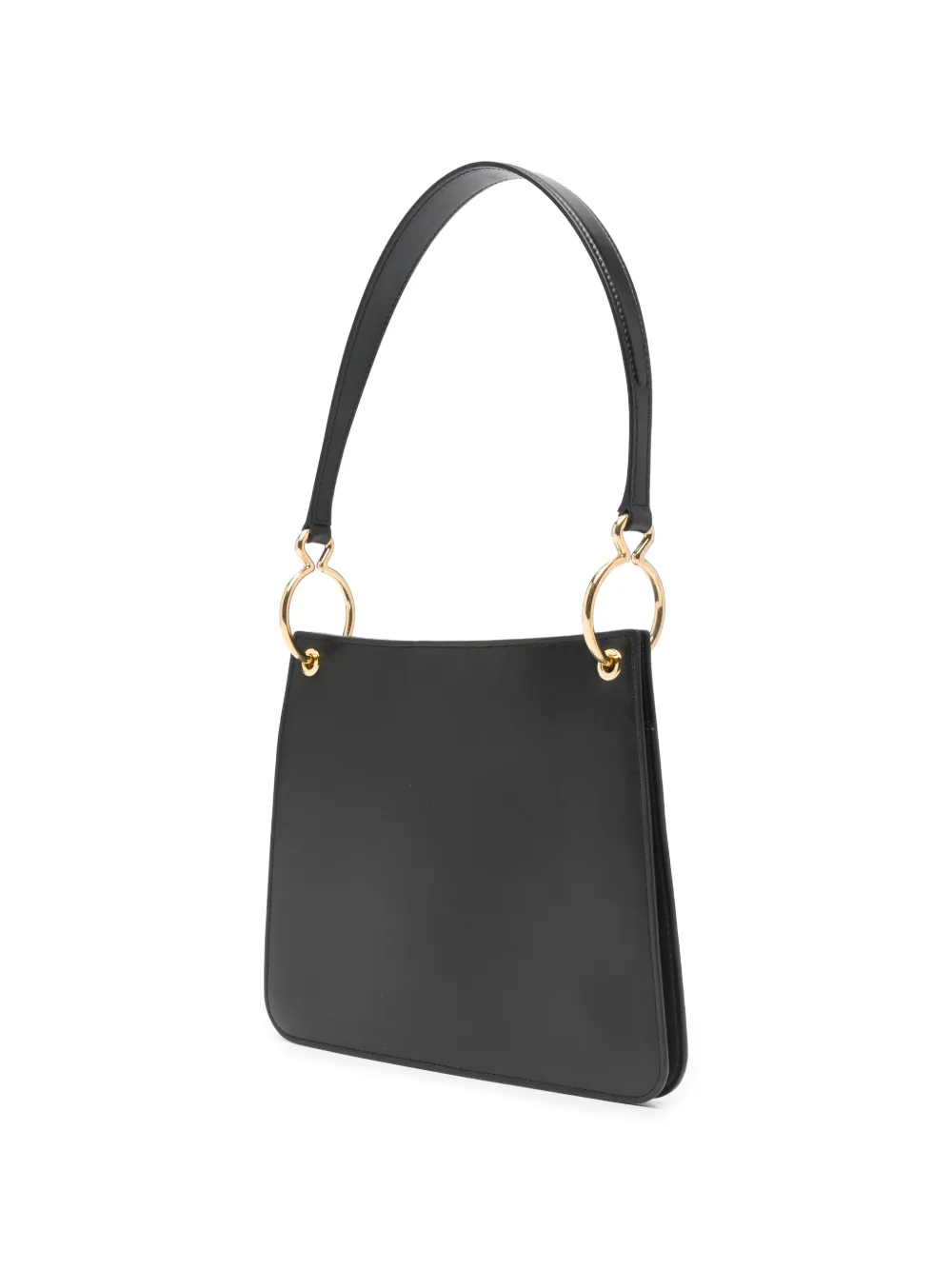 Jil Sander Leren shopper Zwart