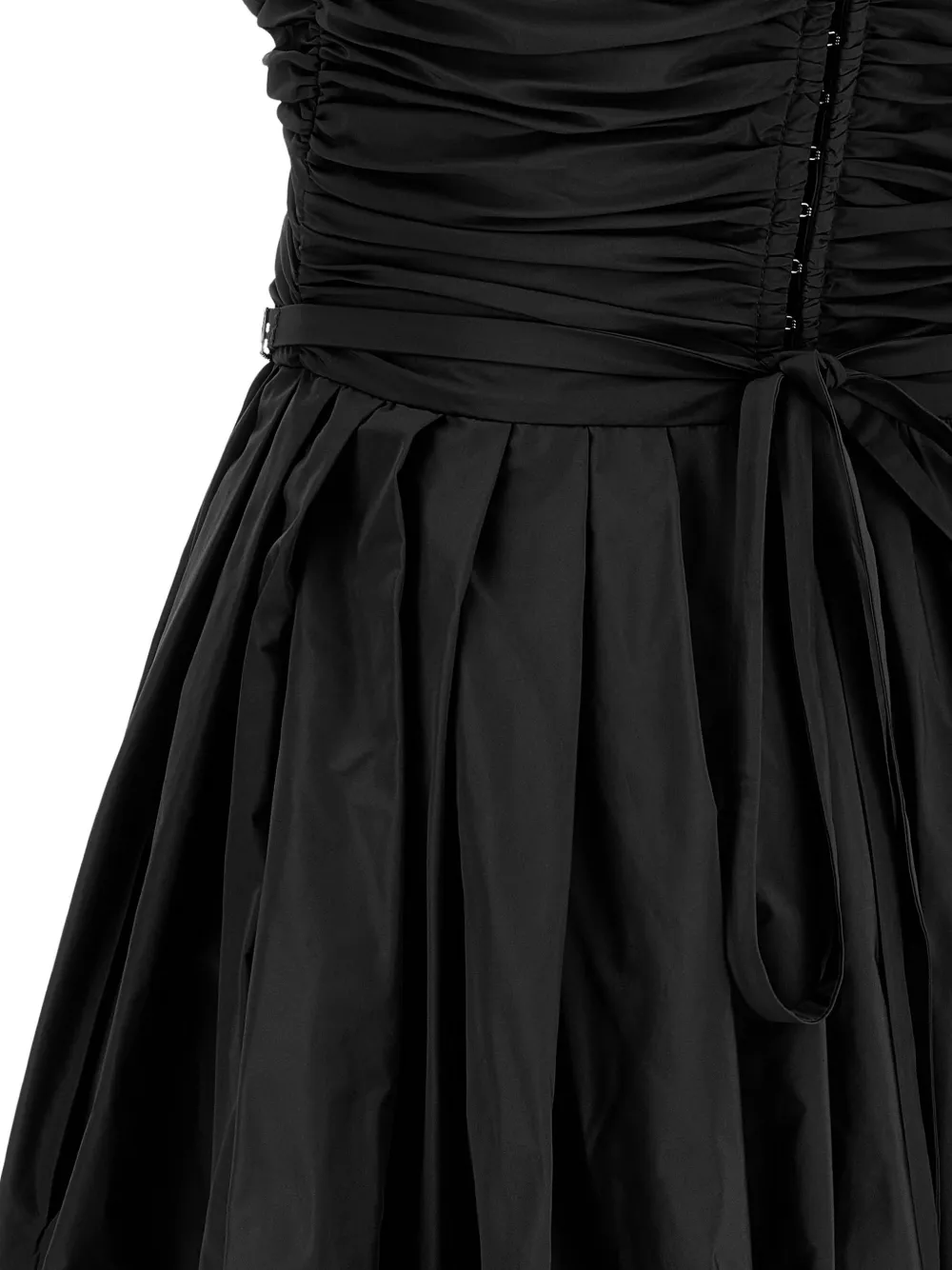PINKO Off-shoulder asymmetrische jurk met sweetheart hals Zwart