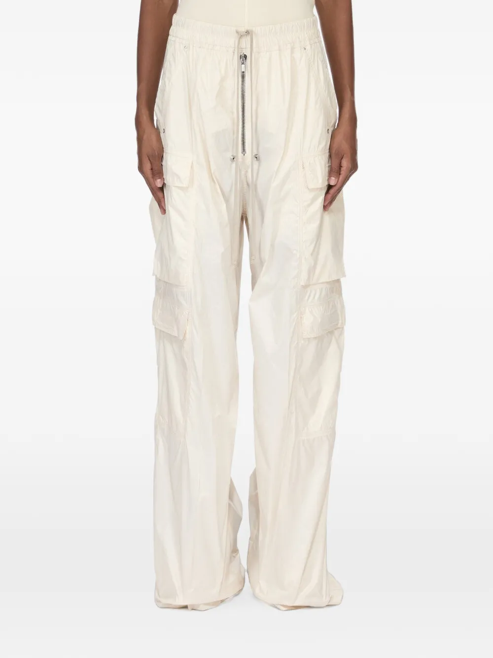 Rick Owens DRKSHDW Broek met elastische taille en trekkoord Beige