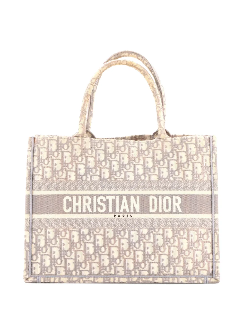 Christian Dior Pre-Owned Book Oblique Canvas Medium tote bag - Grau