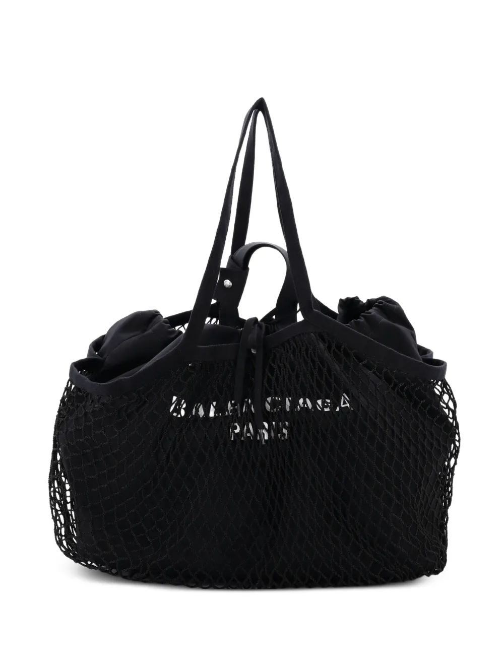 Balenciaga Pre-Owned 24/7 Drawstring Mesh and Canvas Medium tote bag - Nero