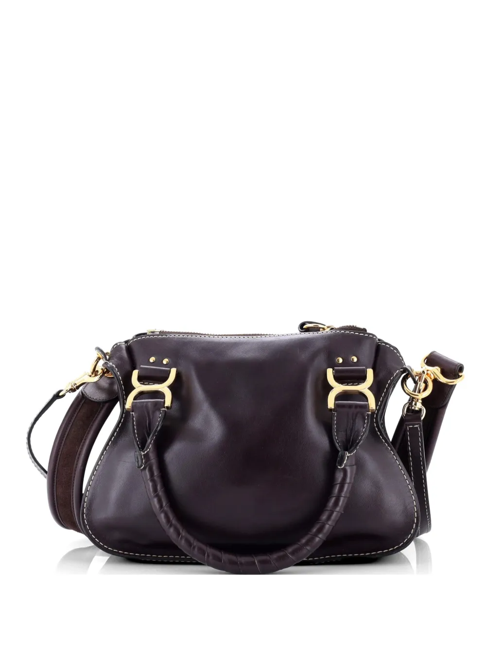 Chloé Pre-Owned Marcie Leather Small satchel - Marrone