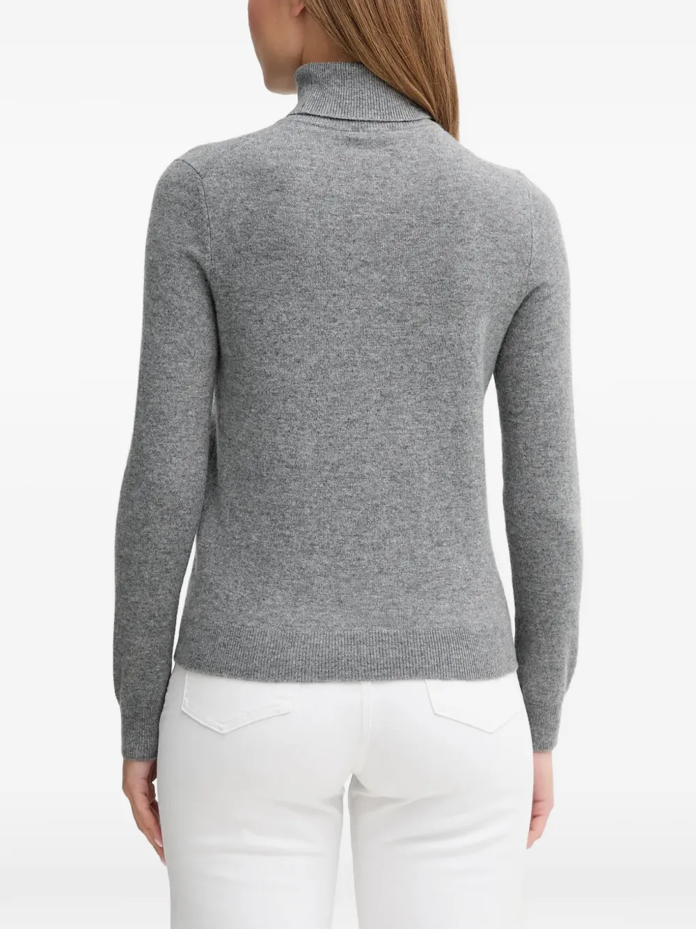 Benetton Turtleneck Sweater In Grey