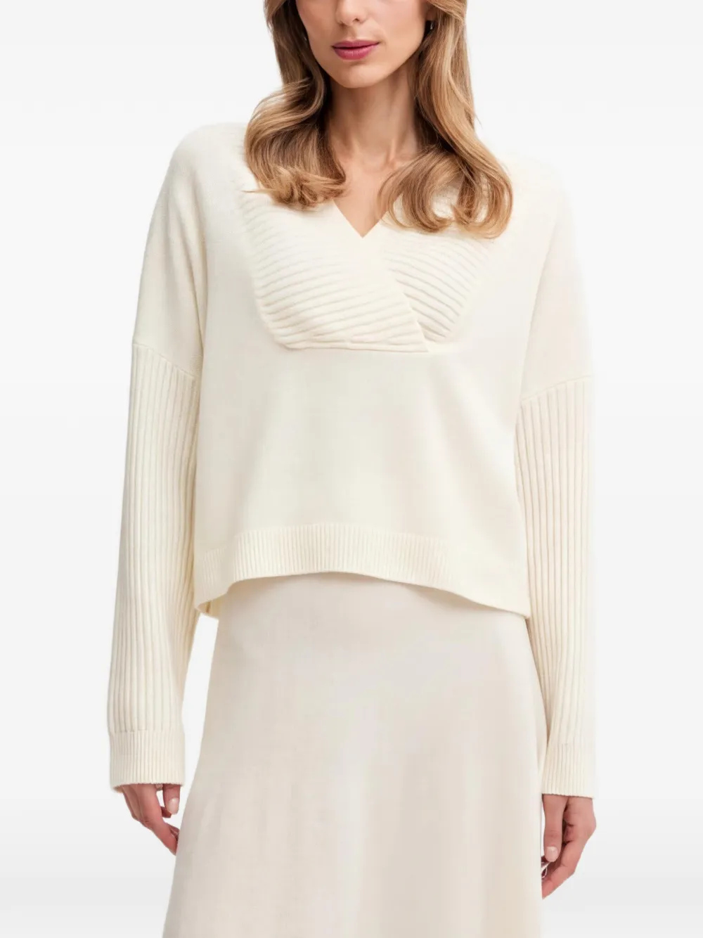 Benetton V-neck sweater - Toni neutri