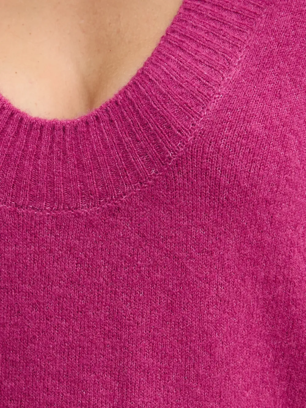 Benetton scoop-neck sweater Roze
