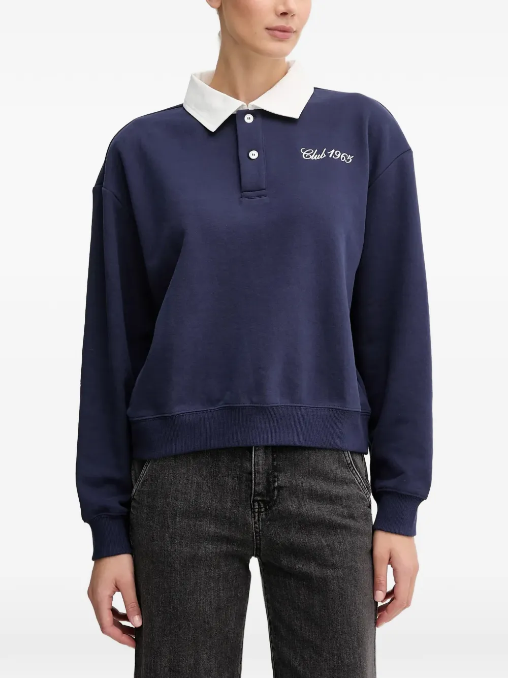 Benetton collar polo shirt - Viola