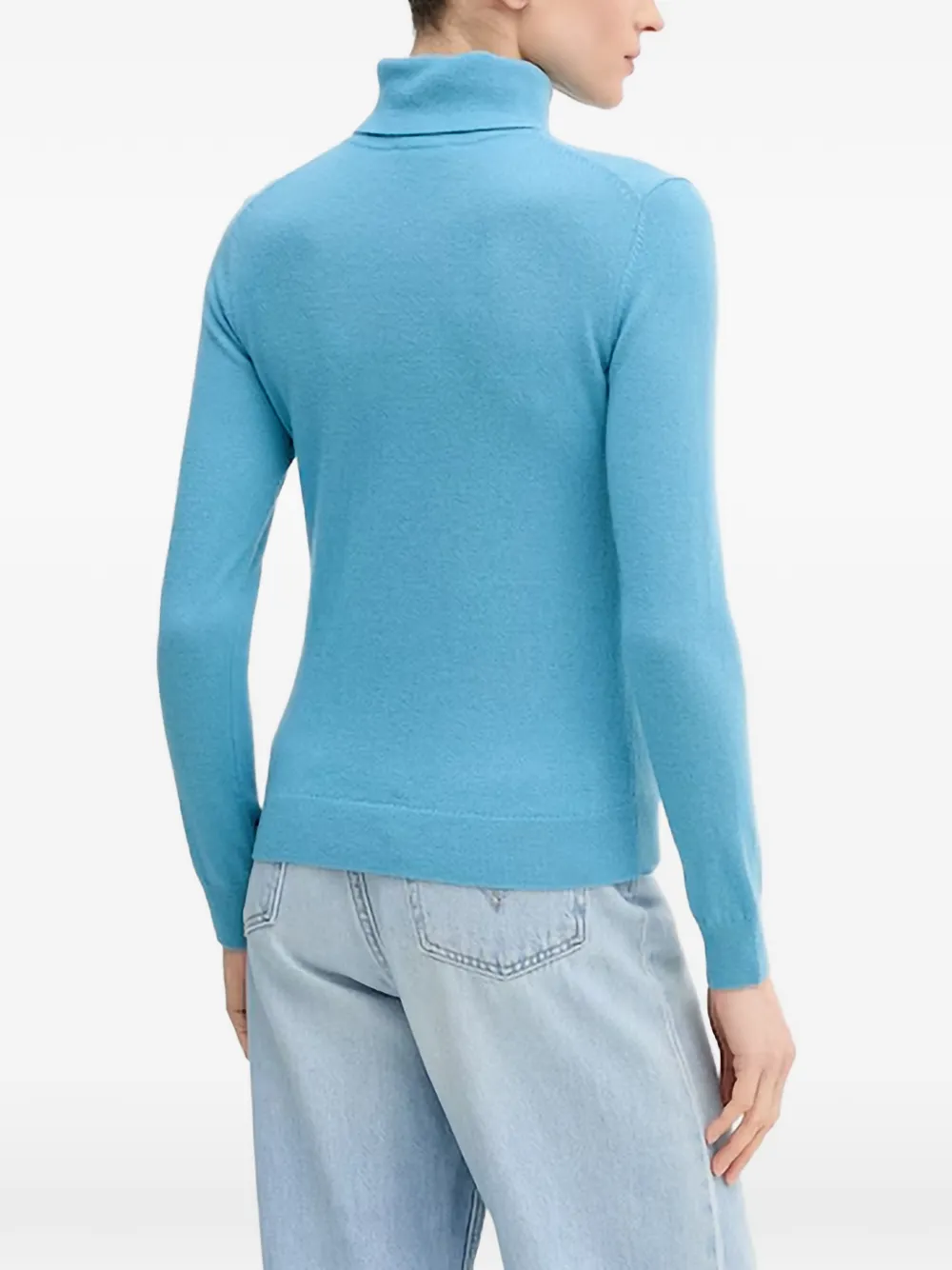 Benetton Turtleneck Sweater In Blue