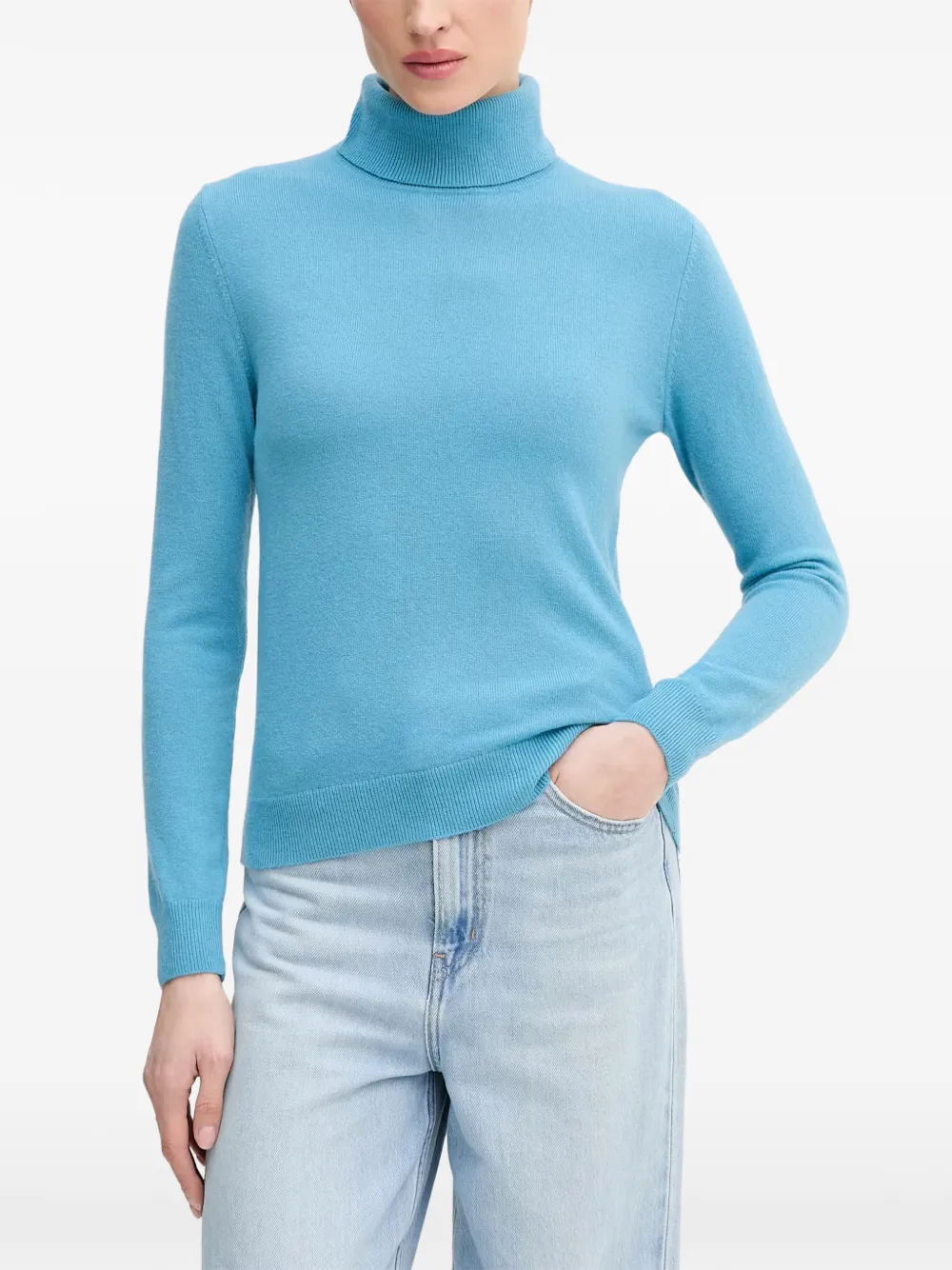 Benetton pull à col roulé - Bleu