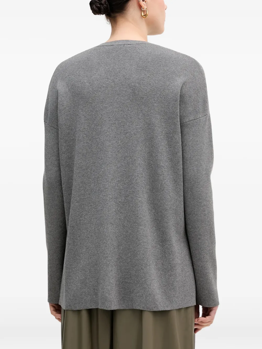 Benetton Trui met ronde hals Grijs