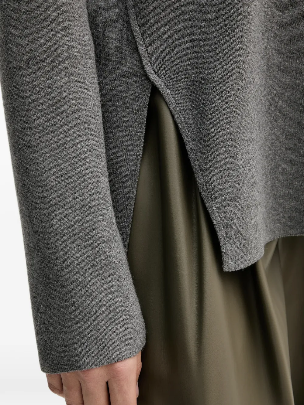 Benetton Trui met ronde hals Grijs