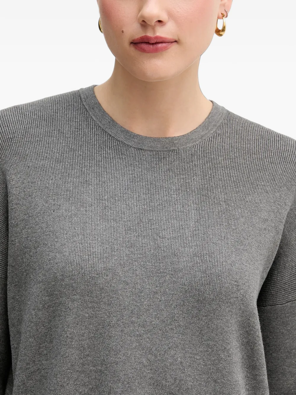 Benetton Trui met ronde hals Grijs