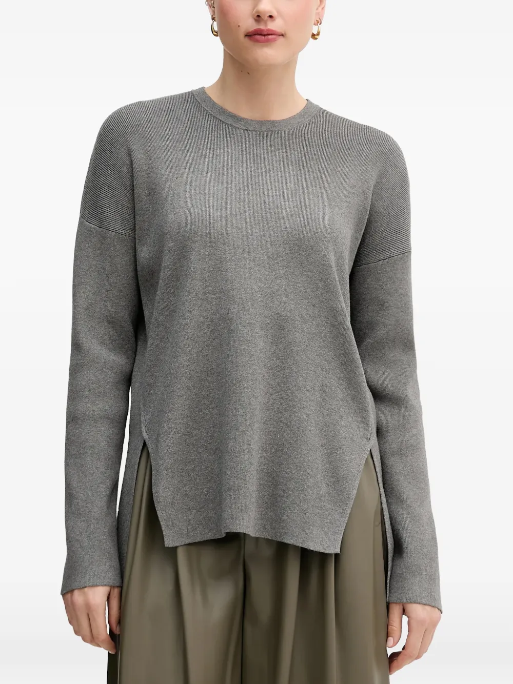 Benetton Maglione girocollo - Grigio