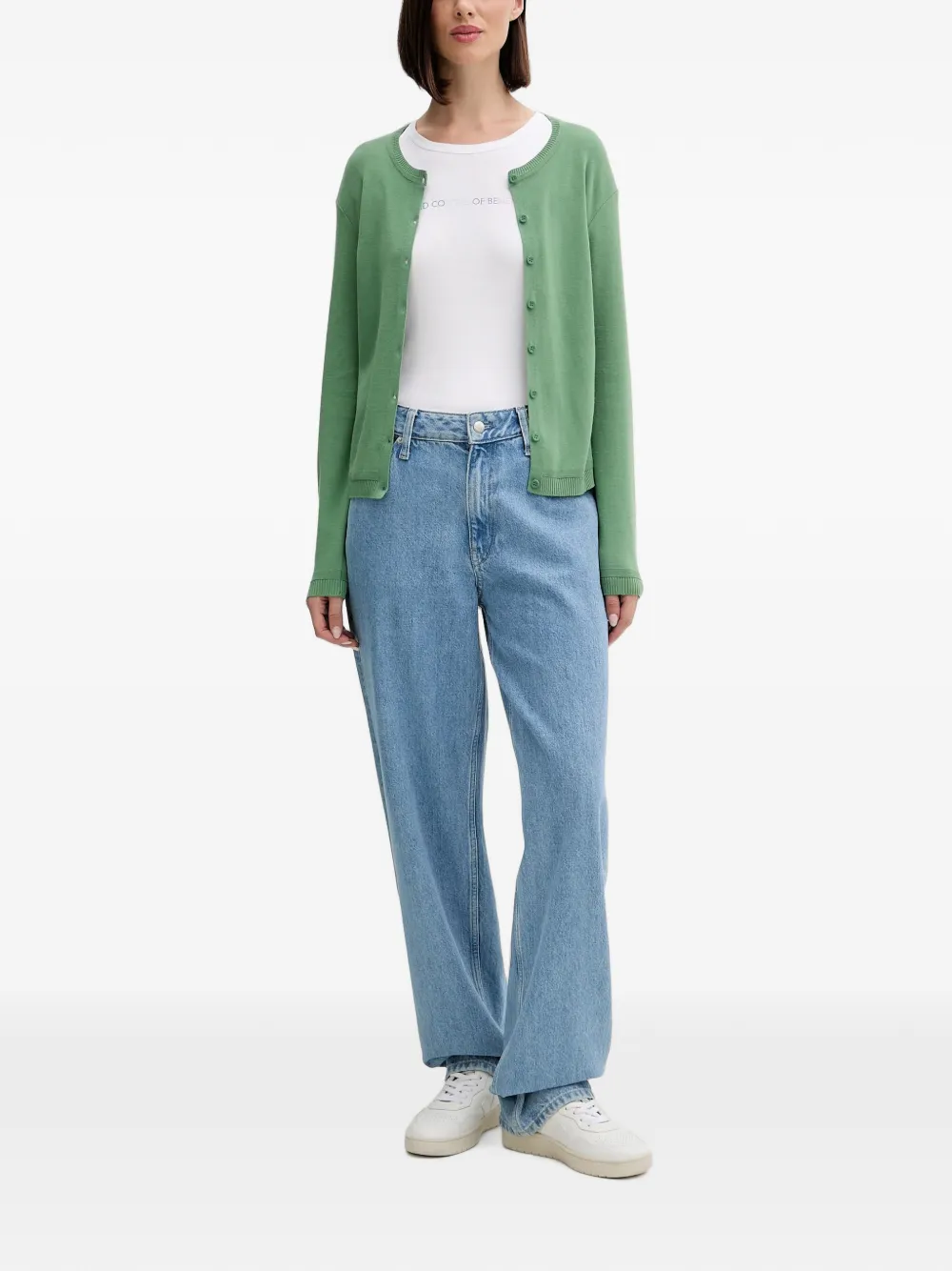 Benetton Button-up vest Groen