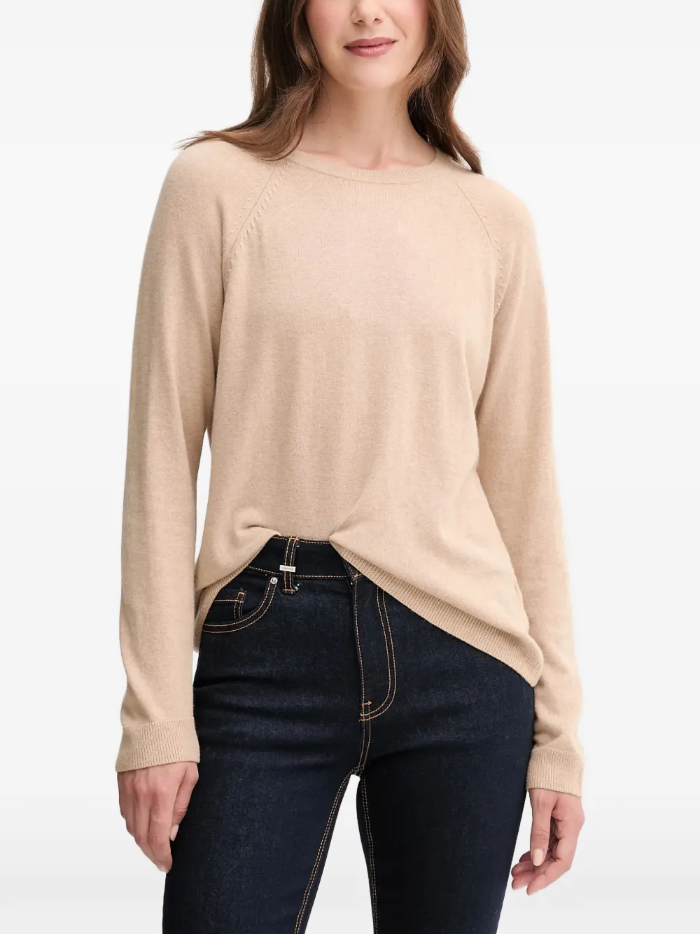 Benetton raglan-sleeve sweater - Tons neutres Benetton raglan-sleeve sweater - Tons neutres