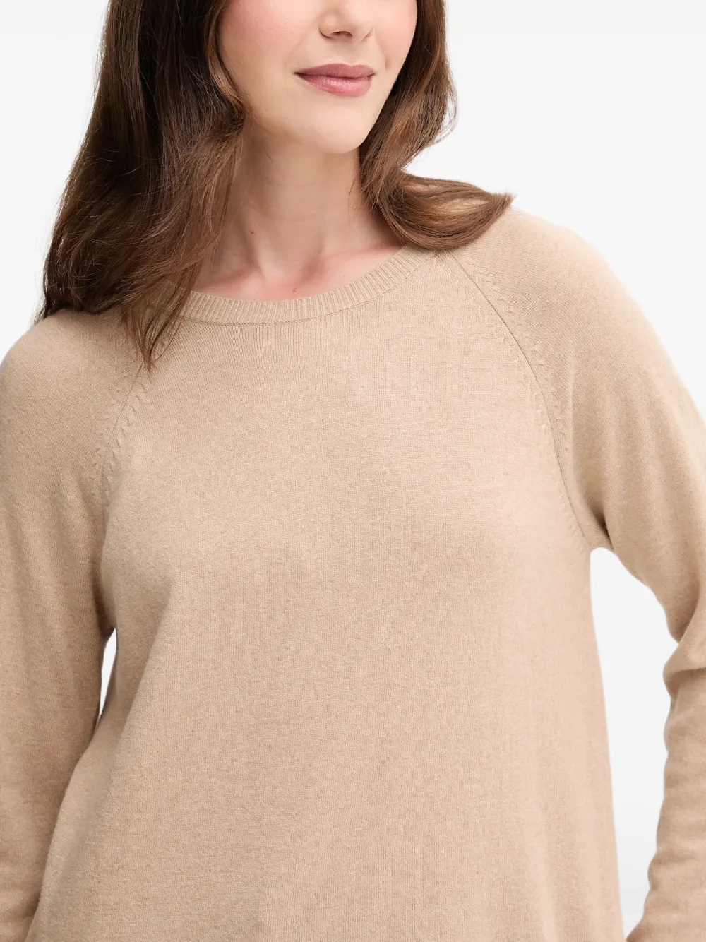 Benetton Trui met raglanmouwen Beige