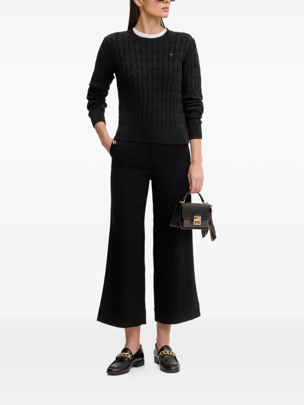 Benetton Broek met knopen Zwart