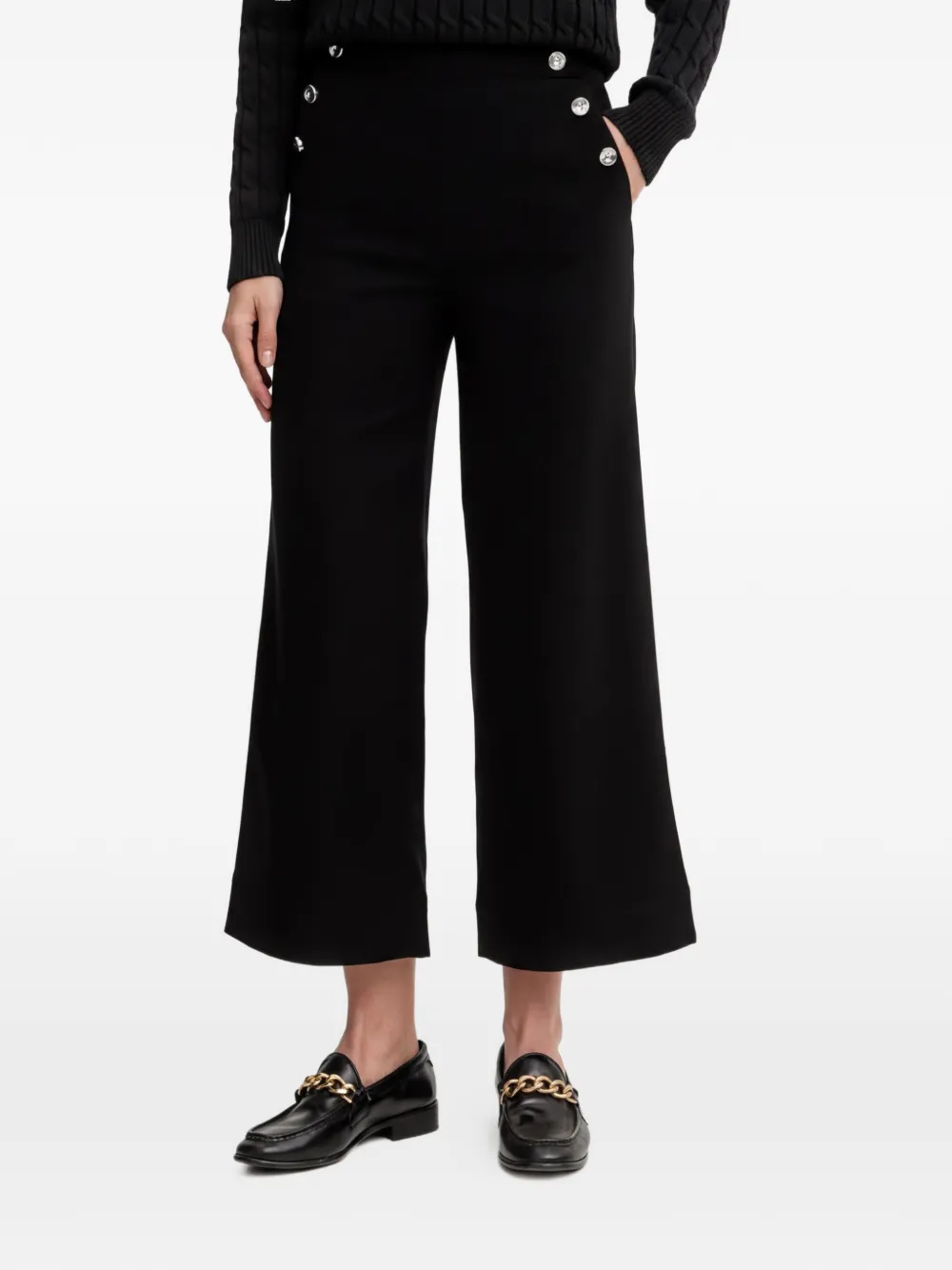 Benetton button trousers - Nero