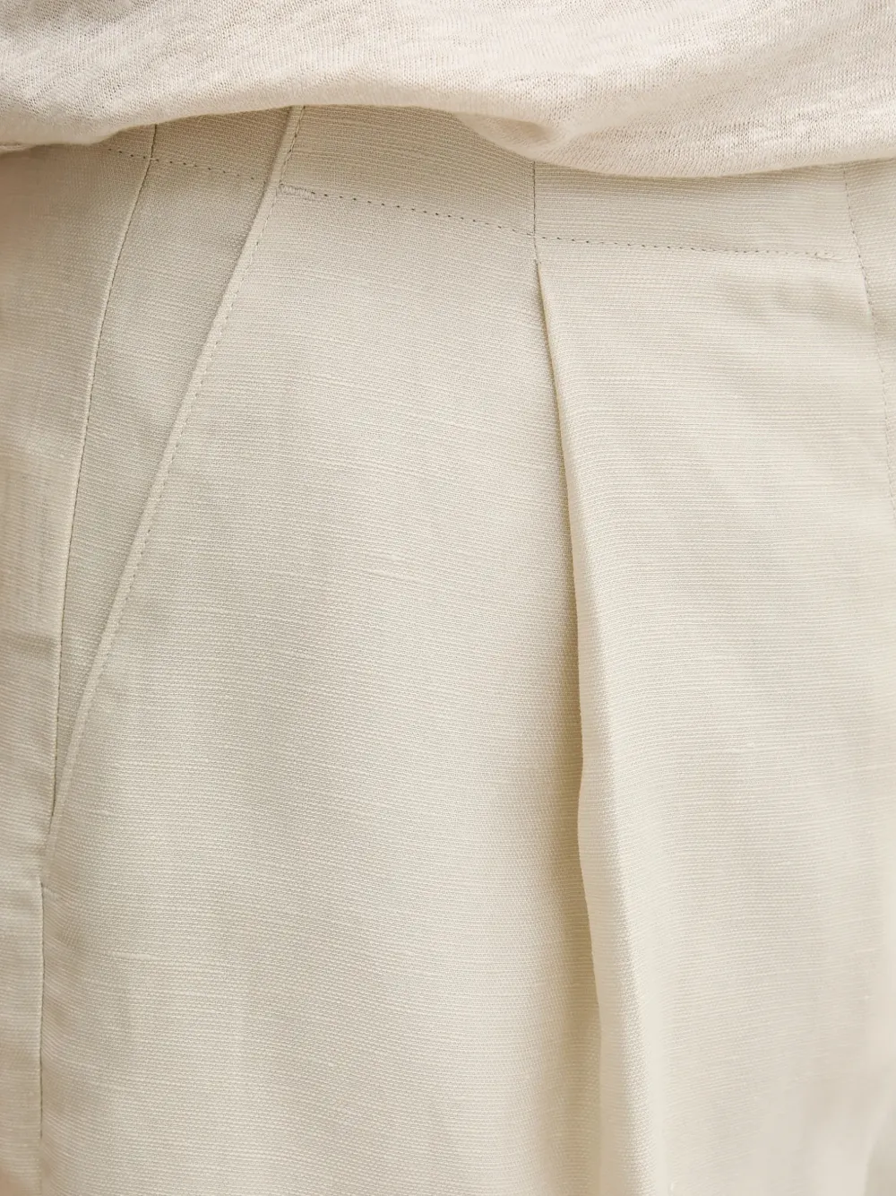 Benetton knee-length tailored shorts Beige