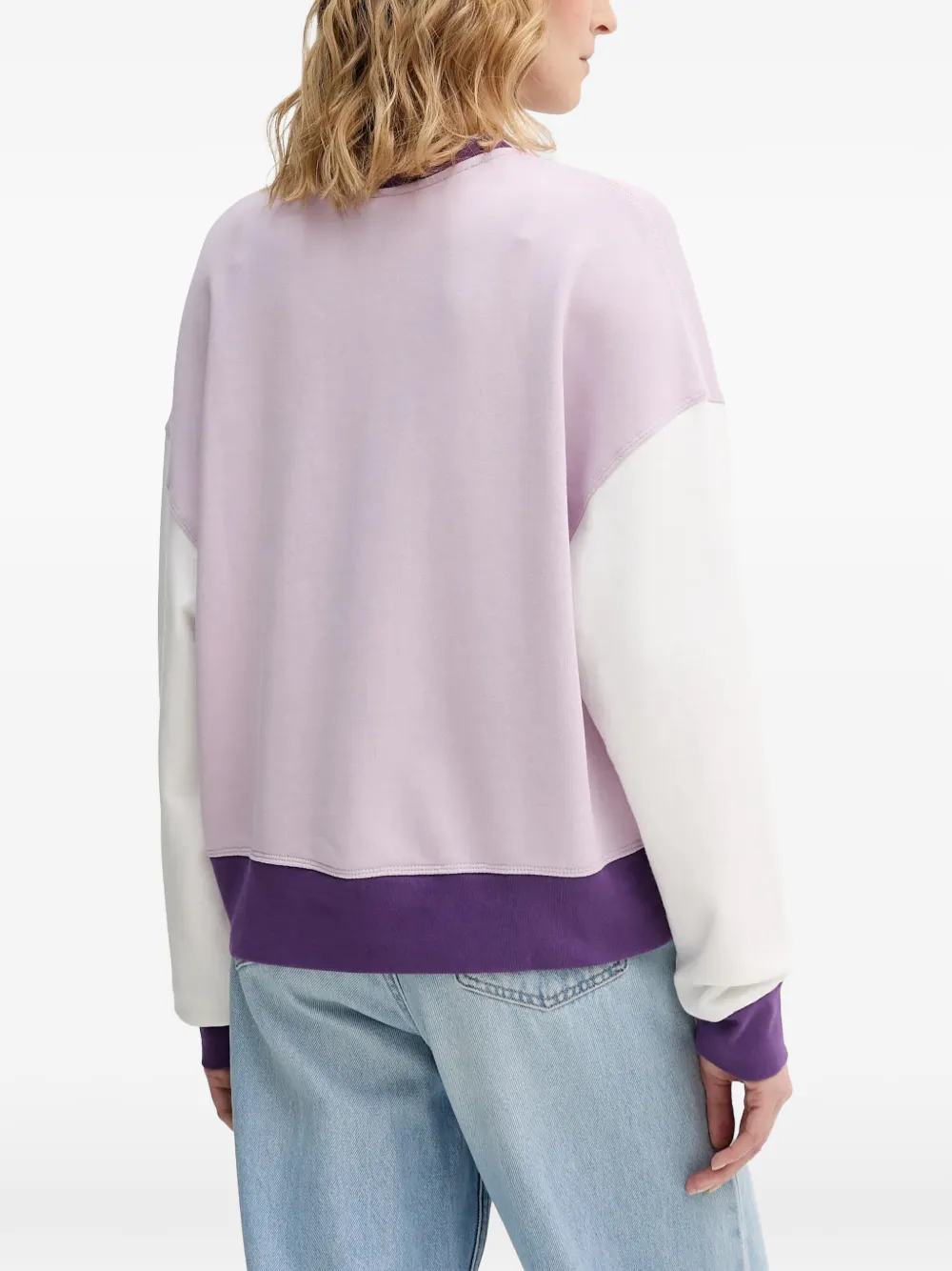 Benetton x Stranger Things sweater met ronde hals Paars