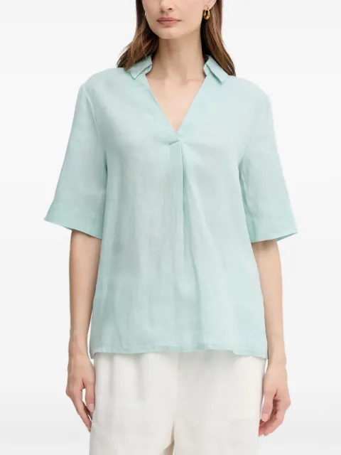 Benetton camisa con cuello en V