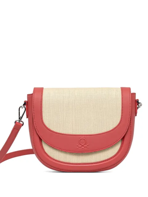Benetton woven logo crossbody bag