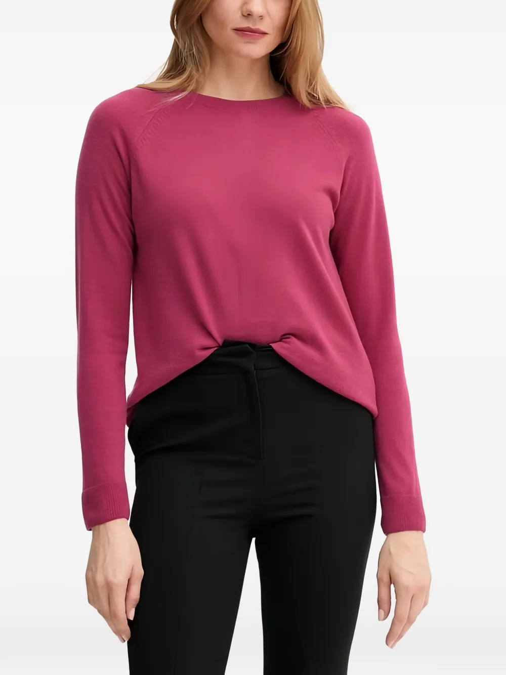 Benetton Maglione con maniche raglan - Rosa