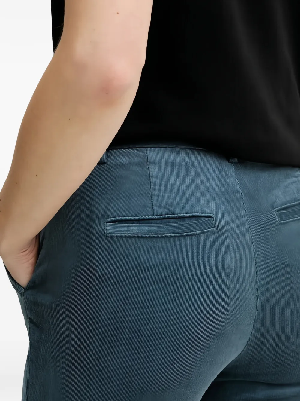 Benetton Ribfluwelen broek Blauw