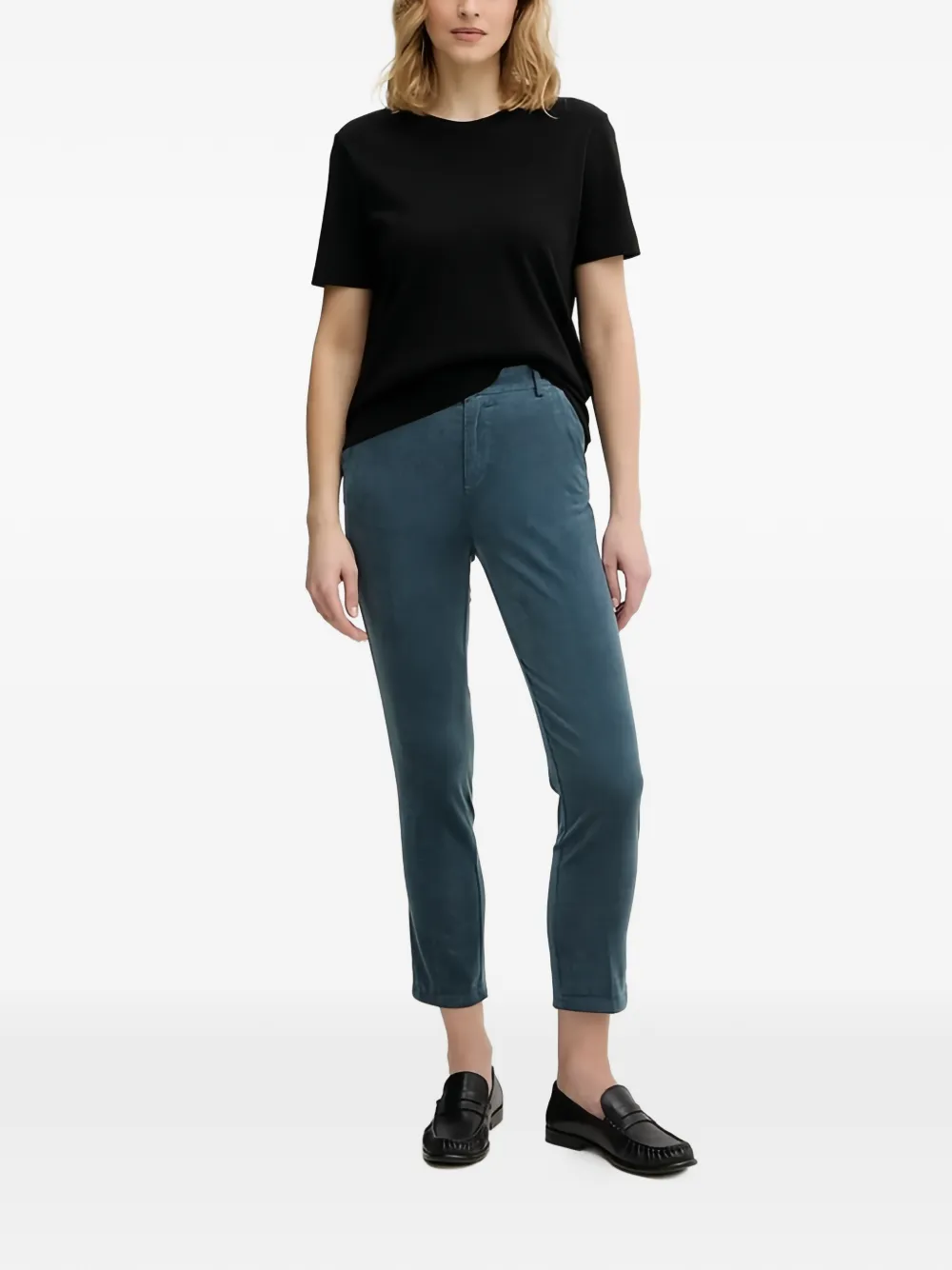 Benetton Ribfluwelen broek Blauw