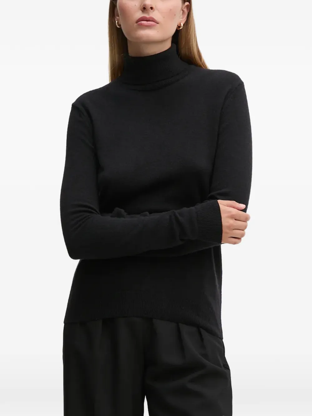 Benetton roll-neck knitted sweater