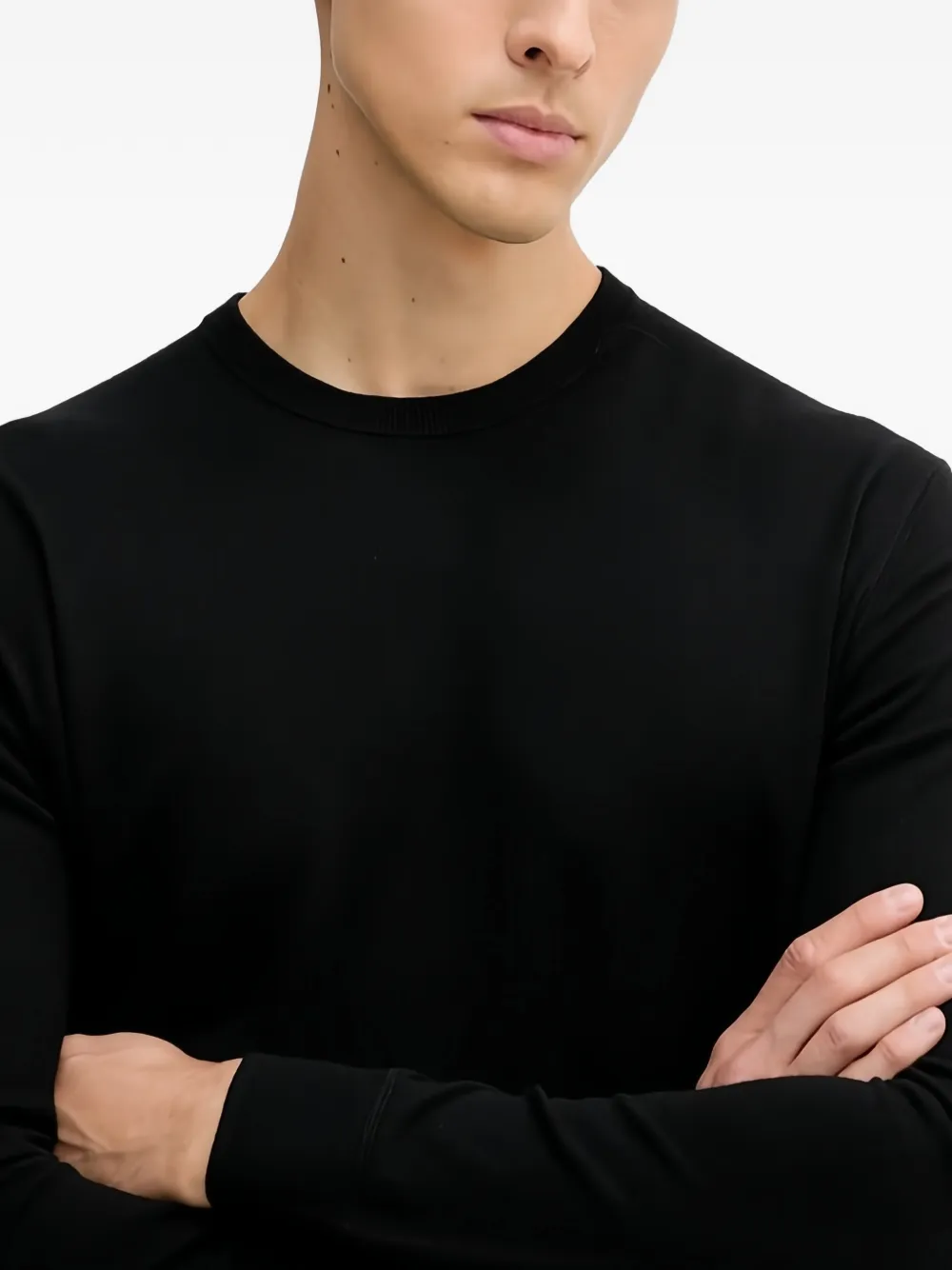 Benetton Sweater met ronde hals Zwart