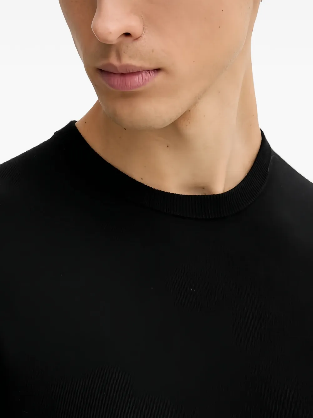 Benetton Sweater met ronde hals Zwart