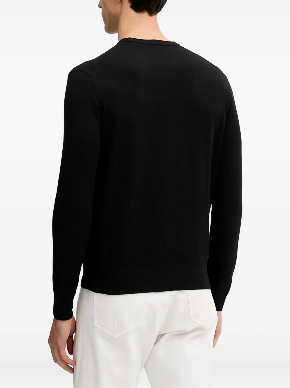 Benetton Sweater met ronde hals Zwart