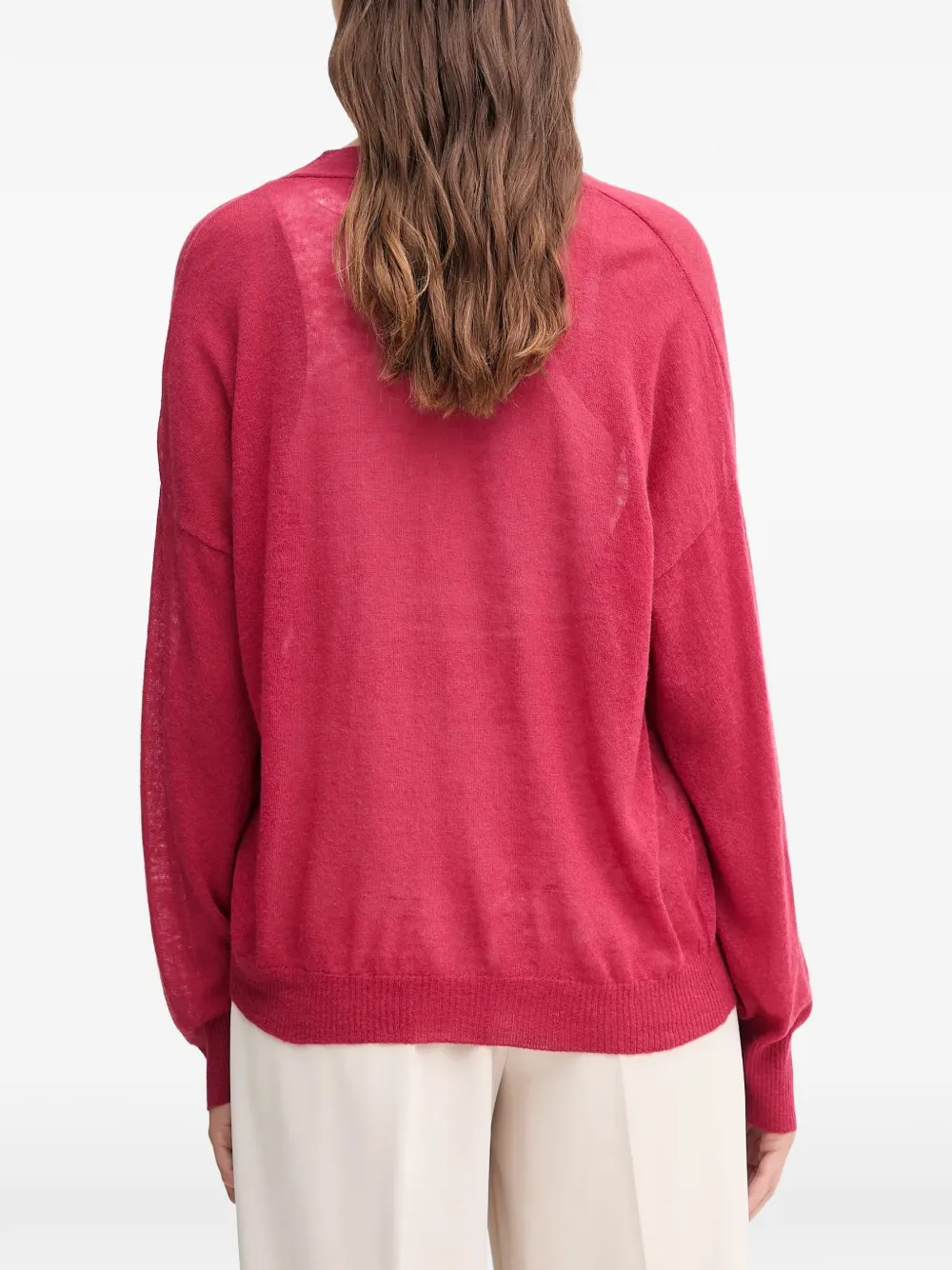 Benetton Fijngebreid vest Roze