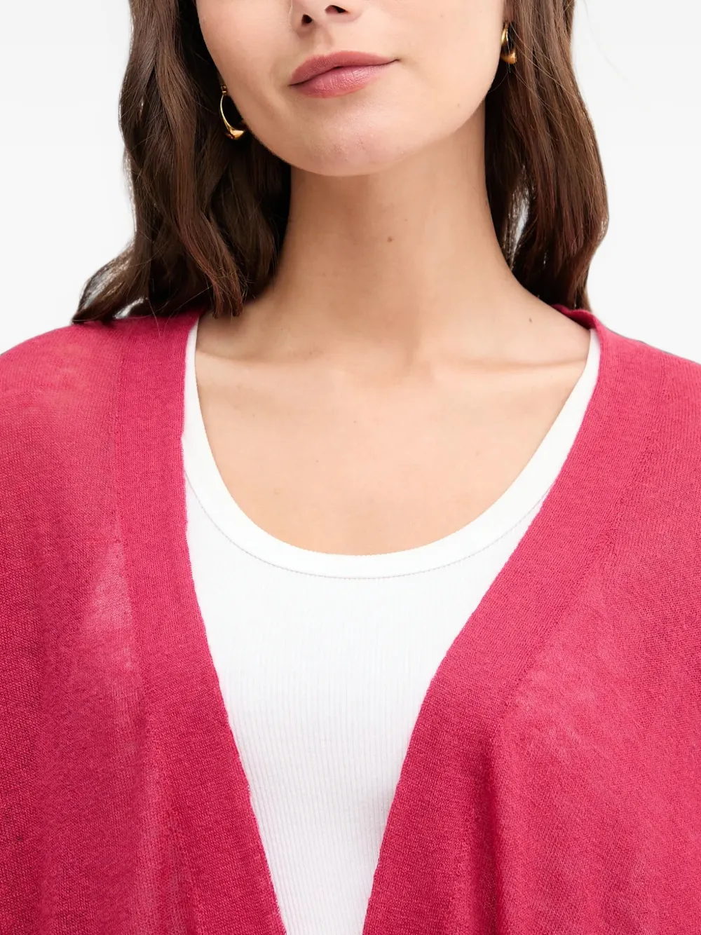 Benetton Fijngebreid vest Roze
